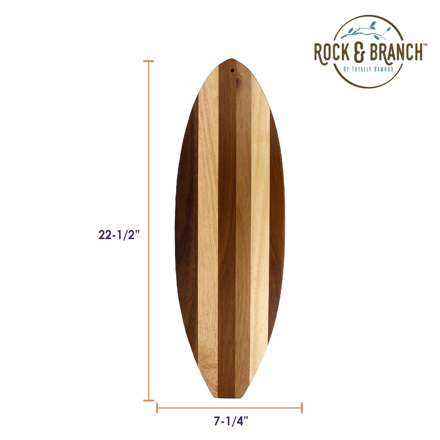 Rock & Branch® Shiplap Series Surfboard Serving Board