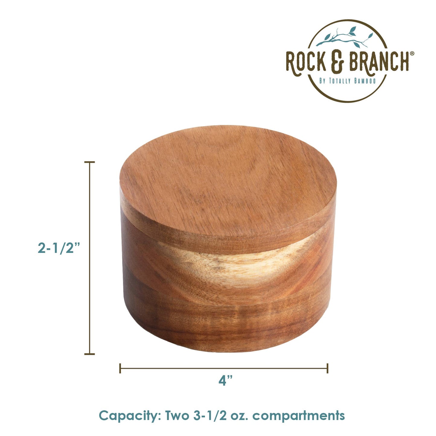 Rock & Branch® Acacia Duet Salt Box